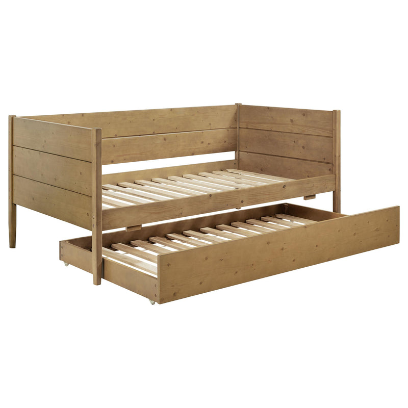 Calinda Wood Twin Daybed With Trundle Natural - alternate view