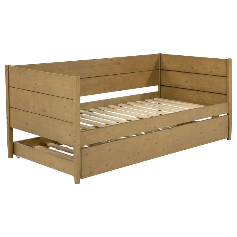 Calinda Wood Twin Daybed With Trundle Natural - detail 4