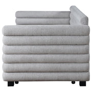 Patricia Boucle Upholstered Twin Day Bed with Trundle Grey - detail 6