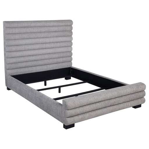 Patricia 58-inch Boucle Upholstered Queen Bed Grey - alternate view