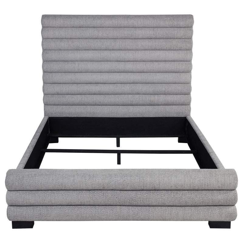 Patricia 58-inch Boucle Upholstered Queen Bed Grey - detail 4