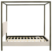 Monroe Upholstered Queen Canopy Bed Vanilla - detail 6