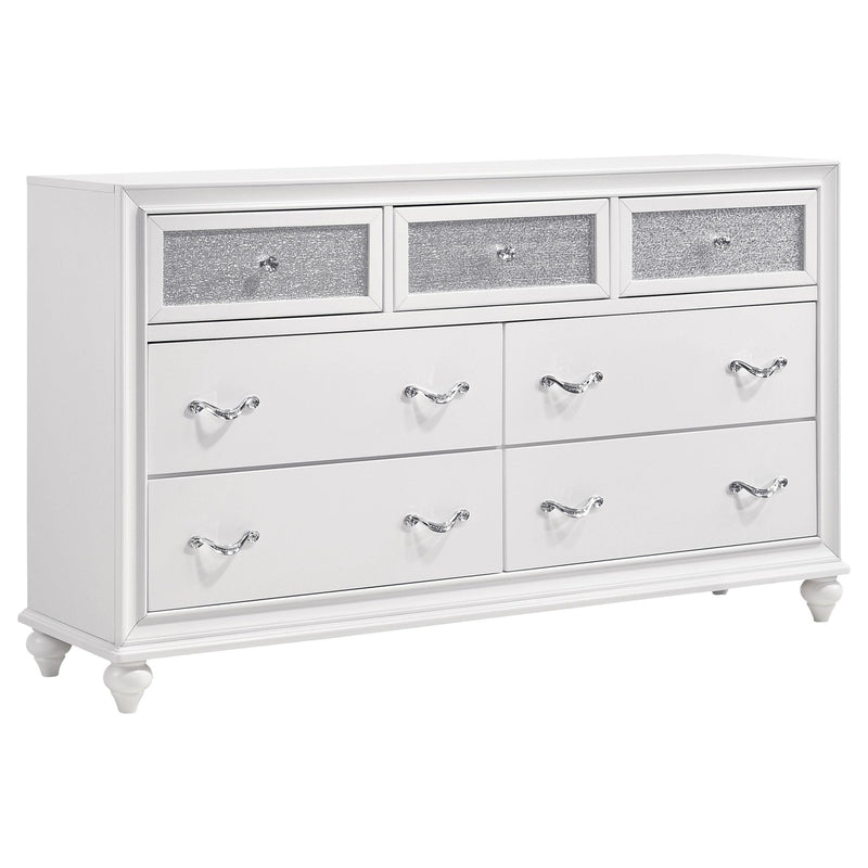 Barzini 5-piece Queen Bedroom Set White - detail 7
