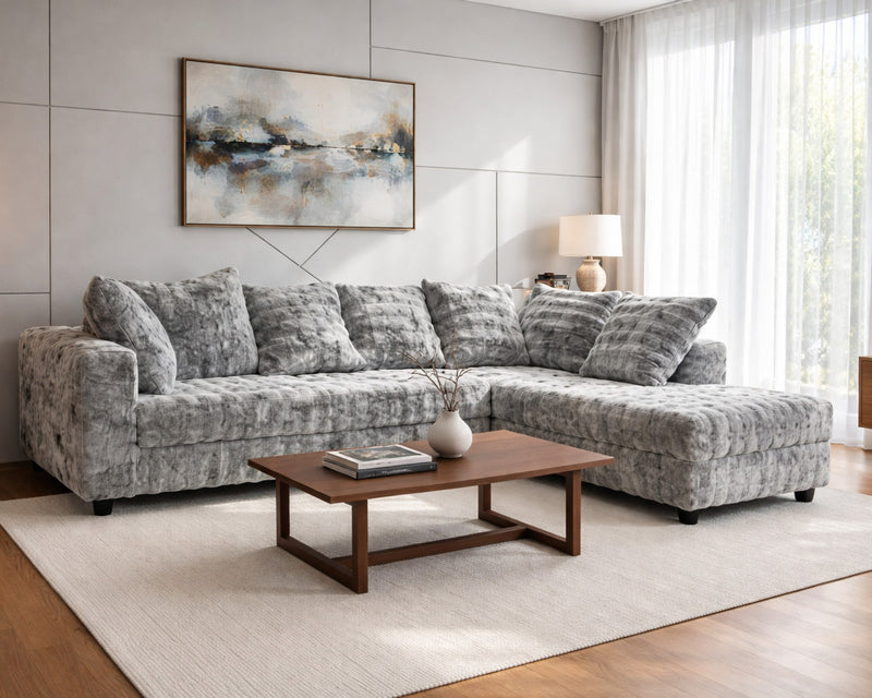 Bubbles Grey Sectional