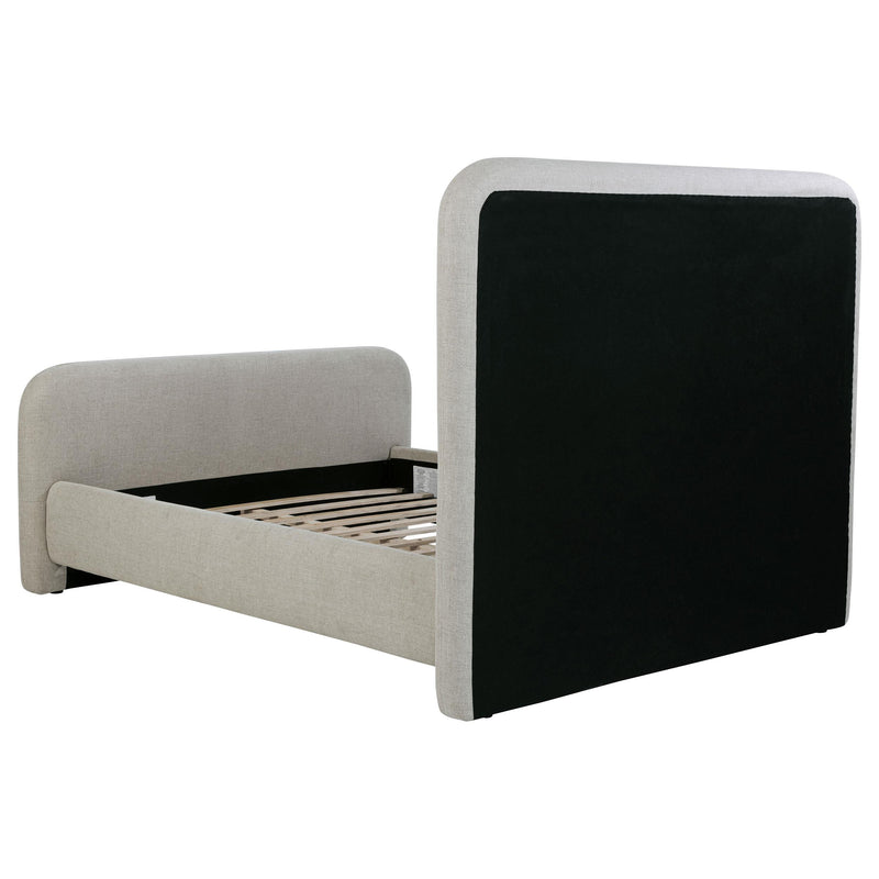 Wren Upholstered Queen Panel Bed Grey - detail 5