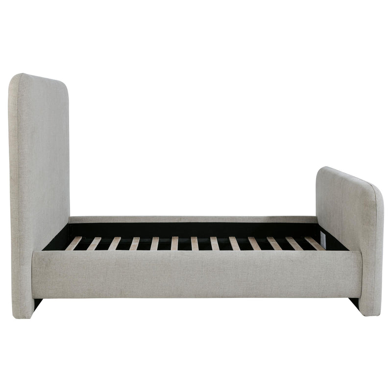 Wren Upholstered Queen Panel Bed Grey - detail 6