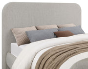 Wren Upholstered Queen Panel Bed Grey - detail 7