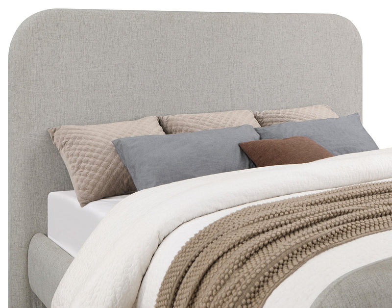 Wren Upholstered Queen Panel Bed Grey - detail 7