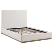 Knox Queen Bouclé Upholstered Platform Bed Cream - alternate view