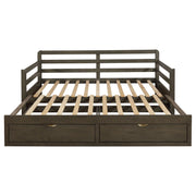 Sorrento 2-drawer Twin XL Daybed with Extension Trundle Grey - detail 6