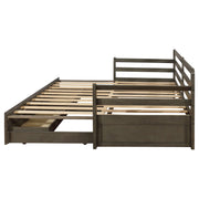 Sorrento 2-drawer Twin XL Daybed with Extension Trundle Grey - detail 8