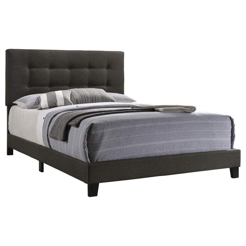 Mapes Upholstered Queen Panel Bed Charcoal - detail 3