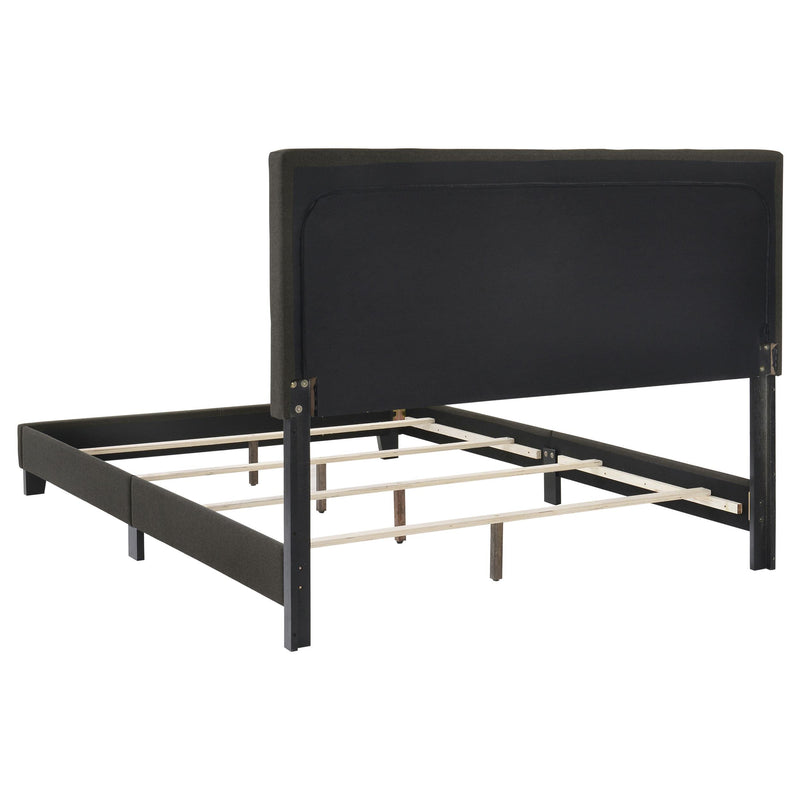 Mapes Upholstered Queen Panel Bed Charcoal - detail 4
