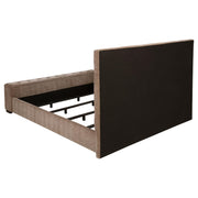 Senna Upholstered Queen Audio Flame Visualizer Bed Brown - detail 5