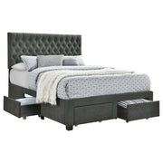 Soledad Upholstered Queen Storage Panel Bed Grey - alternate view