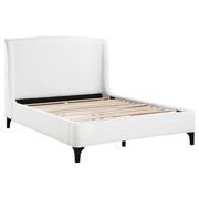 Mosby Upholstered Queen Wingback Bed Snow - alternate view