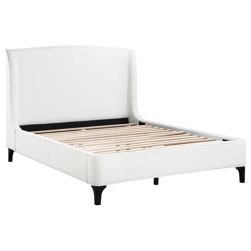 Mosby Upholstered Queen Wingback Bed Snow - alternate view