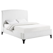 Mosby Upholstered Queen Wingback Bed Snow - detail 3