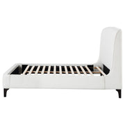 Mosby Upholstered Queen Wingback Bed Snow - detail 6