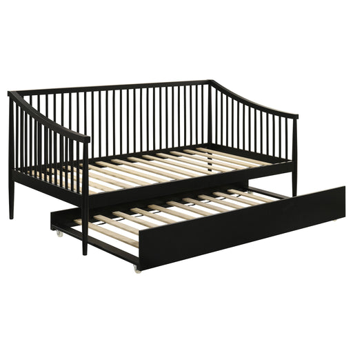 Delgado Windsor Twin Wood Daybed with Trundle Black - alternate view