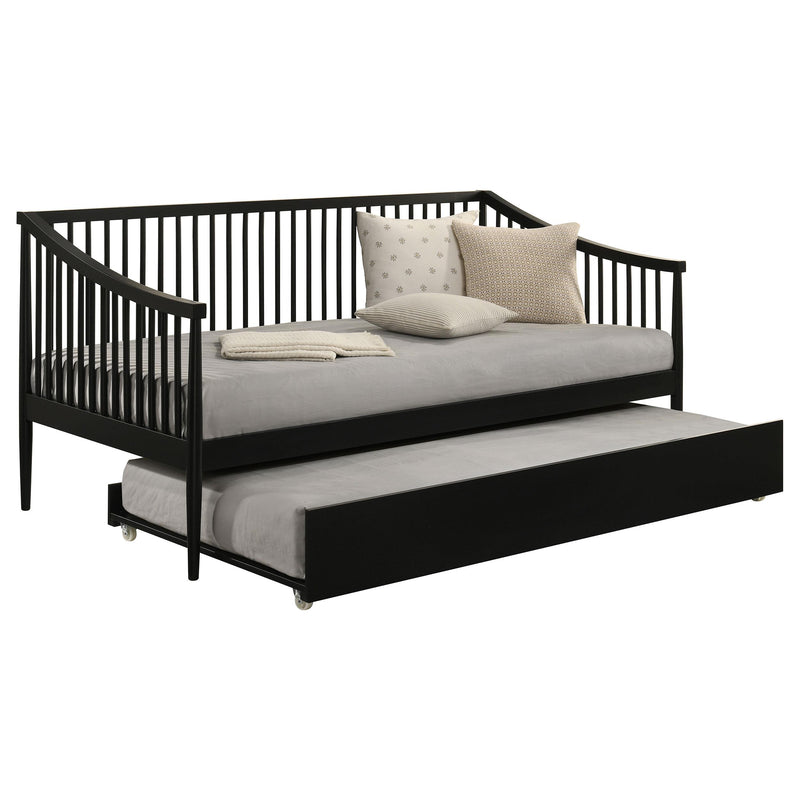 Delgado Windsor Twin Wood Daybed with Trundle Black - detail 3