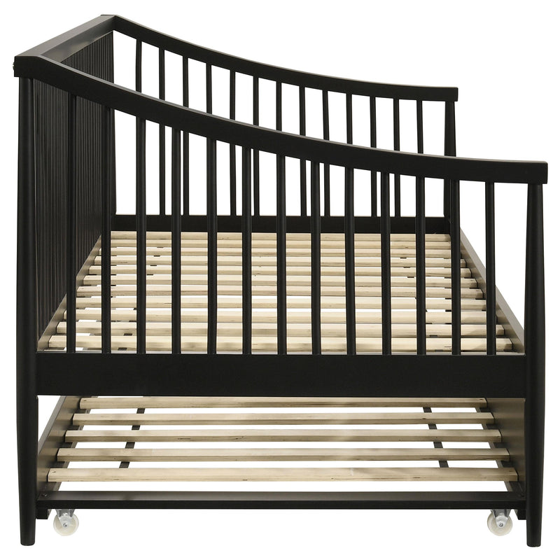 Delgado Windsor Twin Wood Daybed with Trundle Black - detail 6