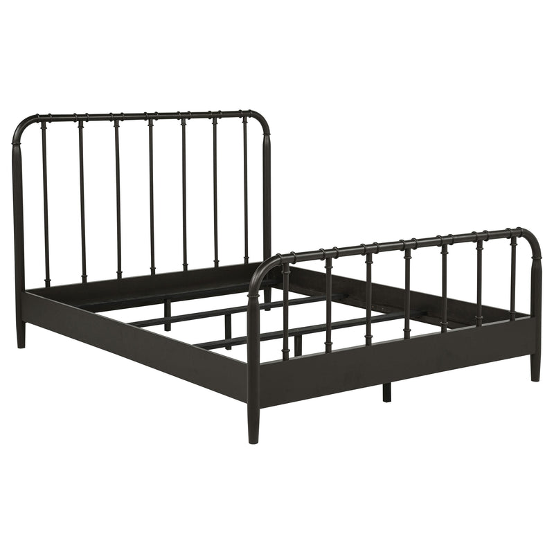 Rocco All Wood Water Pipe Open Frame Queen Bed Dark Bronze - alternate view