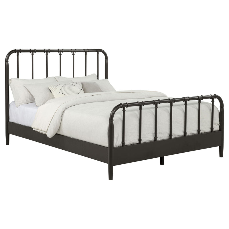 Rocco All Wood Water Pipe Open Frame Queen Bed Dark Bronze - detail 3