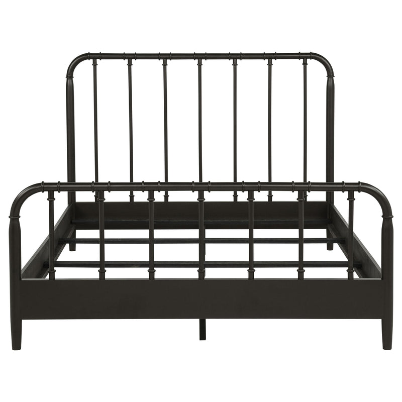Rocco All Wood Water Pipe Open Frame Queen Bed Dark Bronze - detail 4