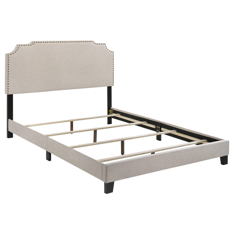Tamarac Upholstered Eastern King Panel Bed Beige - alternate view