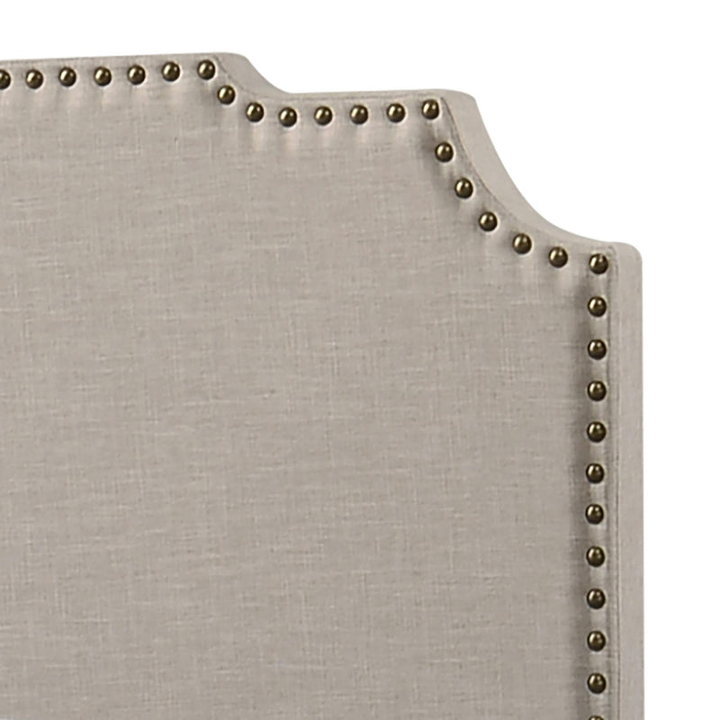 Tamarac Upholstered Eastern King Panel Bed Beige - detail 5