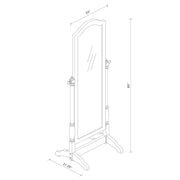 Cabot Wood Adjustable Full Length Cheval Mirror Merlot - detail 4