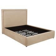 Lawson 54-inch Upholstered Queen Platform Bed Light Saddle - alternate view