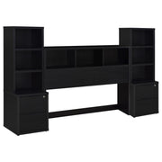 Westpark 3-piece Queen Bedroom Set Bookcase Headboard Black - alternate view