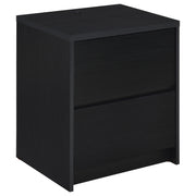 Westpark 2-drawer Nightstand LED Lights and USB Black - detail 3