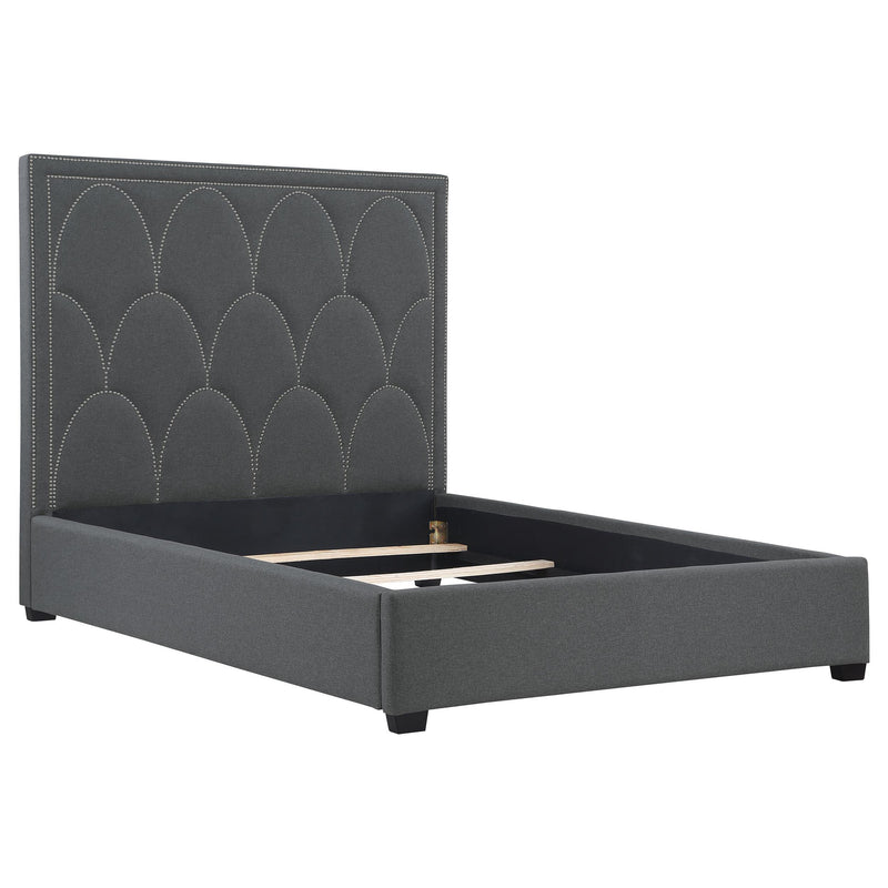 Bowfield Upholstered Eastern King Panel Bed Charcoal - detail 3