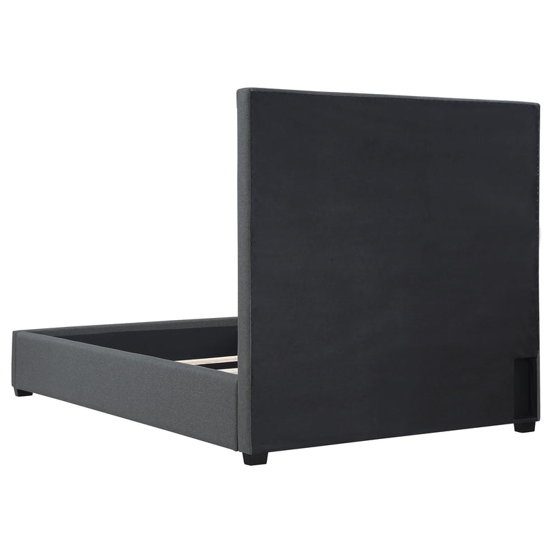 Bowfield Upholstered Eastern King Panel Bed Charcoal - detail 5