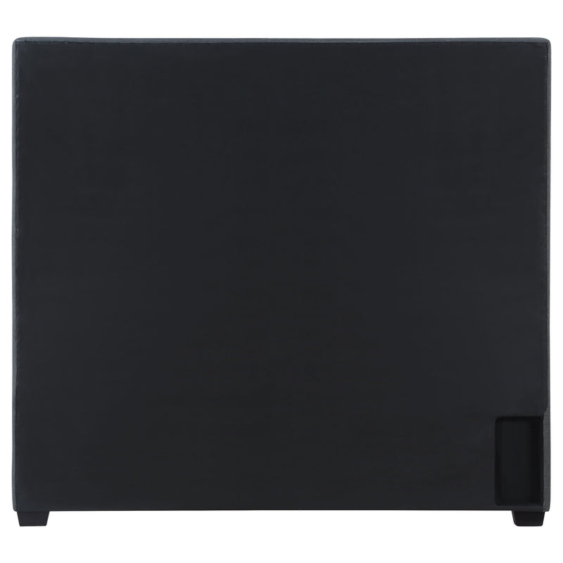 Bowfield Upholstered Eastern King Panel Bed Charcoal - detail 6