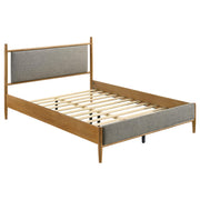 Mason 46-inch Queen Panel Platform Bed Grey and Light Brown - alternate view