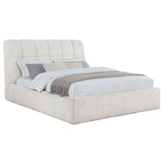 Nollet 48-inch Upholstered Queen Panel Platform Bed Cream - detail 3