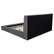 Dreux Upholstered Eastern King Panel Platform Bed Grey - detail 7