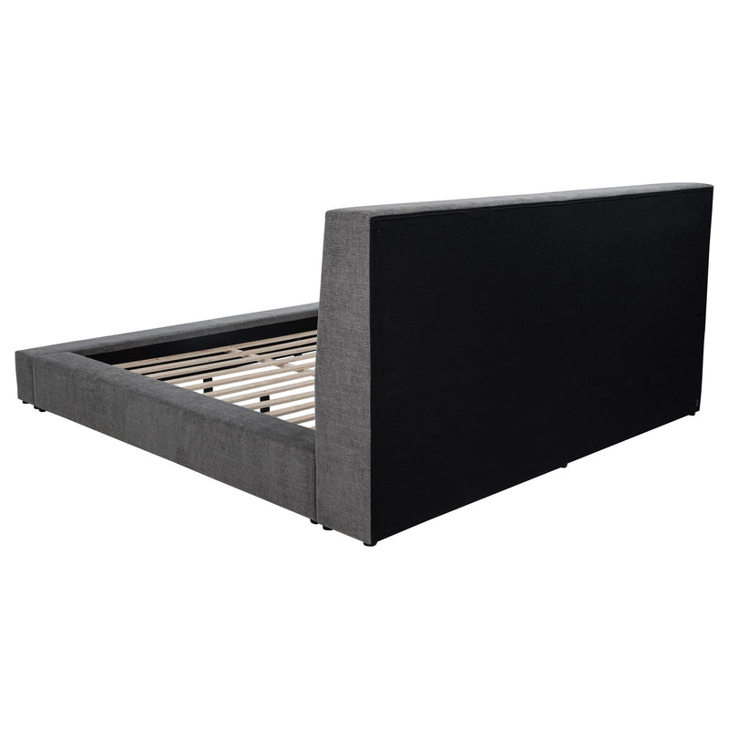 Dreux Upholstered Eastern King Panel Platform Bed Grey - detail 7