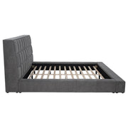 Dreux Upholstered Eastern King Panel Platform Bed Grey - detail 8