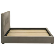 Delsea Upholstered Queen Panel Platform Bed Light Brown - detail 6