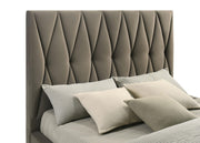 Delsea Upholstered Queen Panel Platform Bed Light Brown - detail 7
