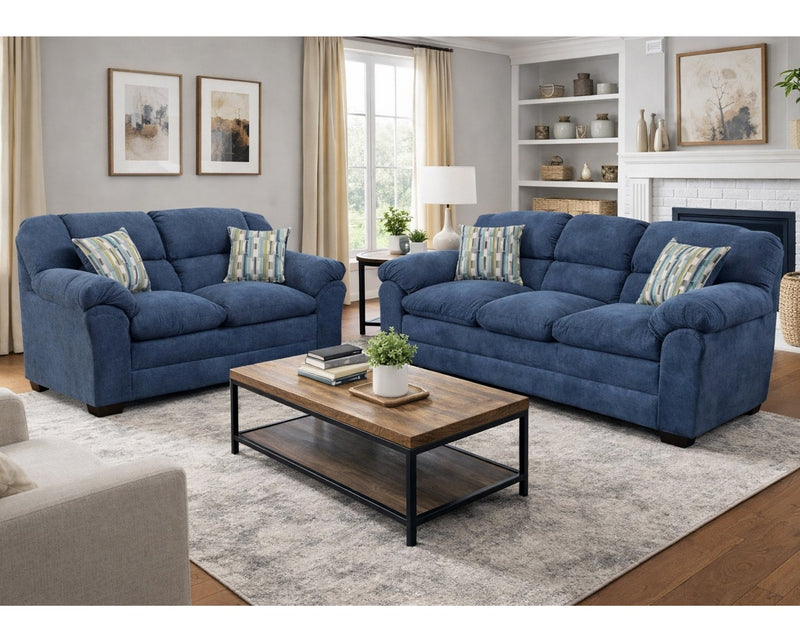 Venus Sofa & Loveseat - Indigo