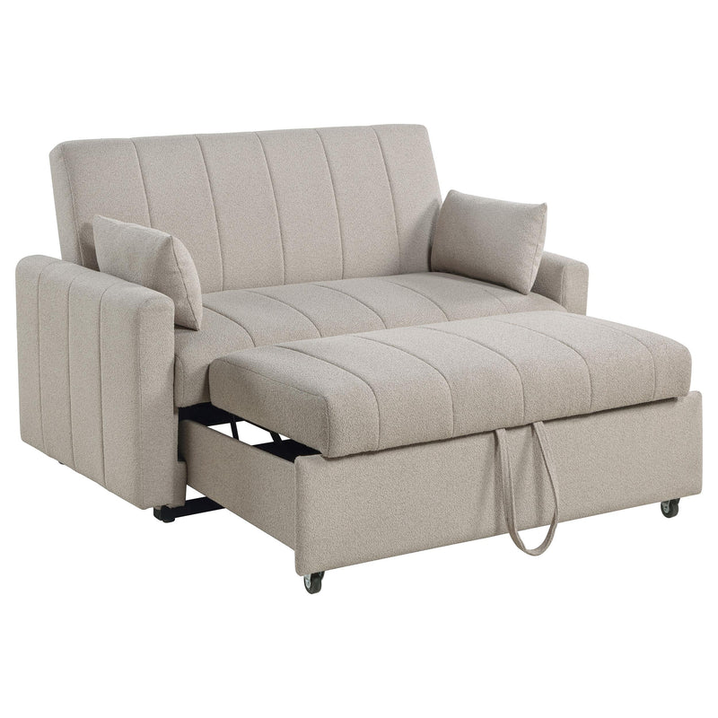 Portland Boucle Upholstered Sleeper Sofa Bed