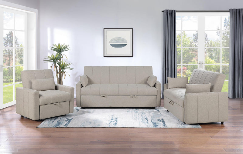 Portland Boucle Upholstered Sleeper Sofa Bed