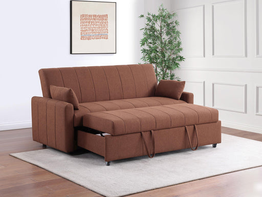 Portland Boucle Upholstered Sleeper Sofa Bed Copper - alternate view