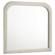 Sonya Upholstered Bedroom Dresser Mirror Ivory - alternate view